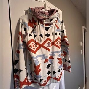 Ampersand Avenue double hooded sweater.